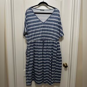 BloomChic Blue Striped Dress